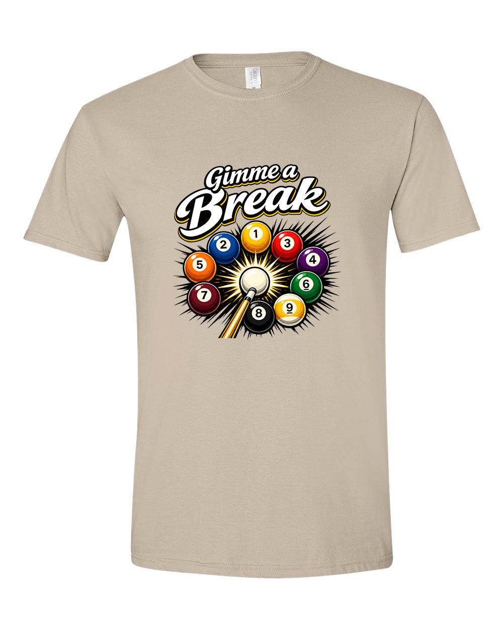 "Gimme a Break" Funny 8-Ball Billiard Shirt